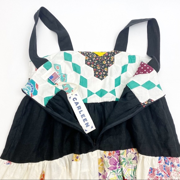 Madewell X Carleen Patchwork Surrounded Islands Floral Midi Dress - Picture 12 of 14